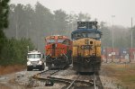 CSX 248 alongside BNSF 7858